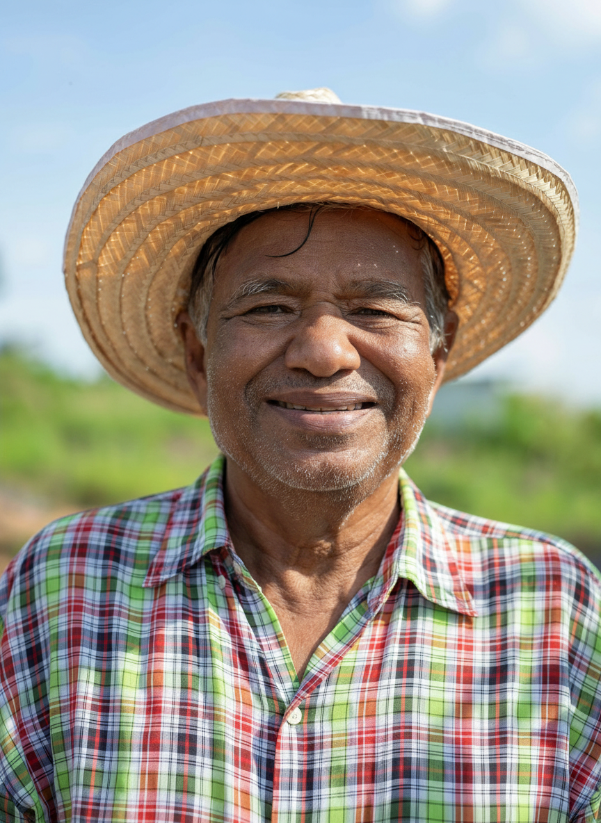 Filipino farmer in the field
